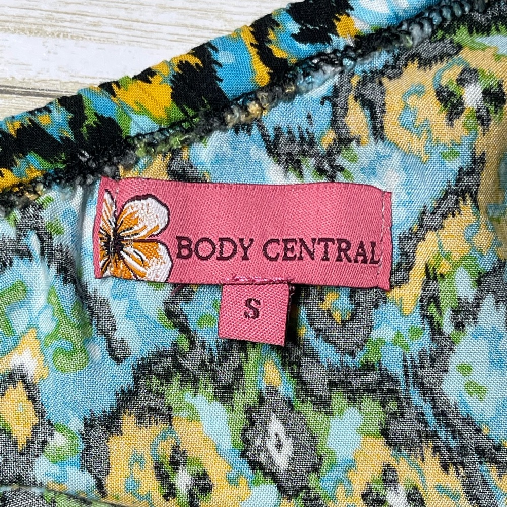 Body Central Women’s One Shoulder Multicolor Aztec Print Ruffle Sundress Size S - Picture 6 of 6